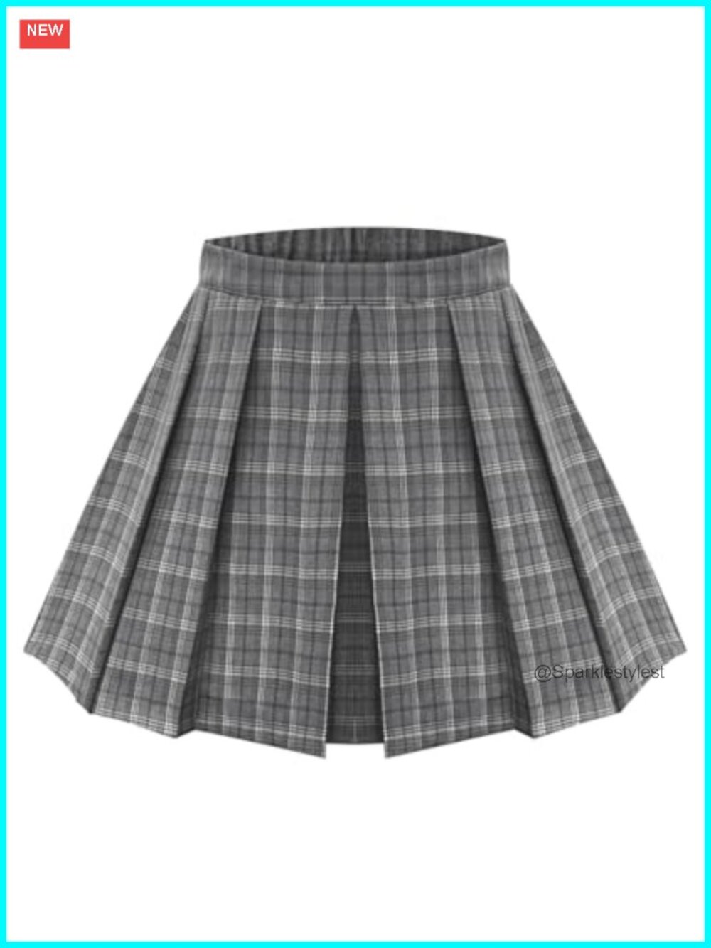 Plus Size Mini Skater Skirt Stretchy A-Line Pleated Versatile